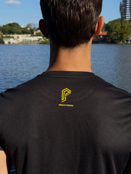 Camiseta Dry Fit Masculina Tradicional Preta